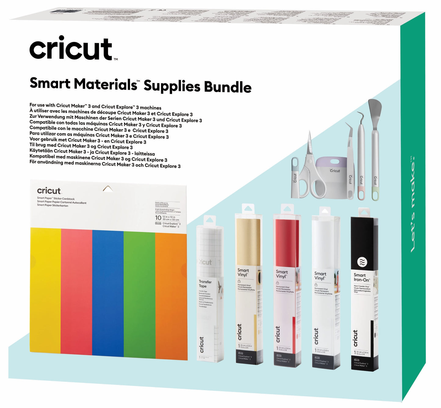 Cricut Maker 3 Met Smart Materials Supplies Bundle